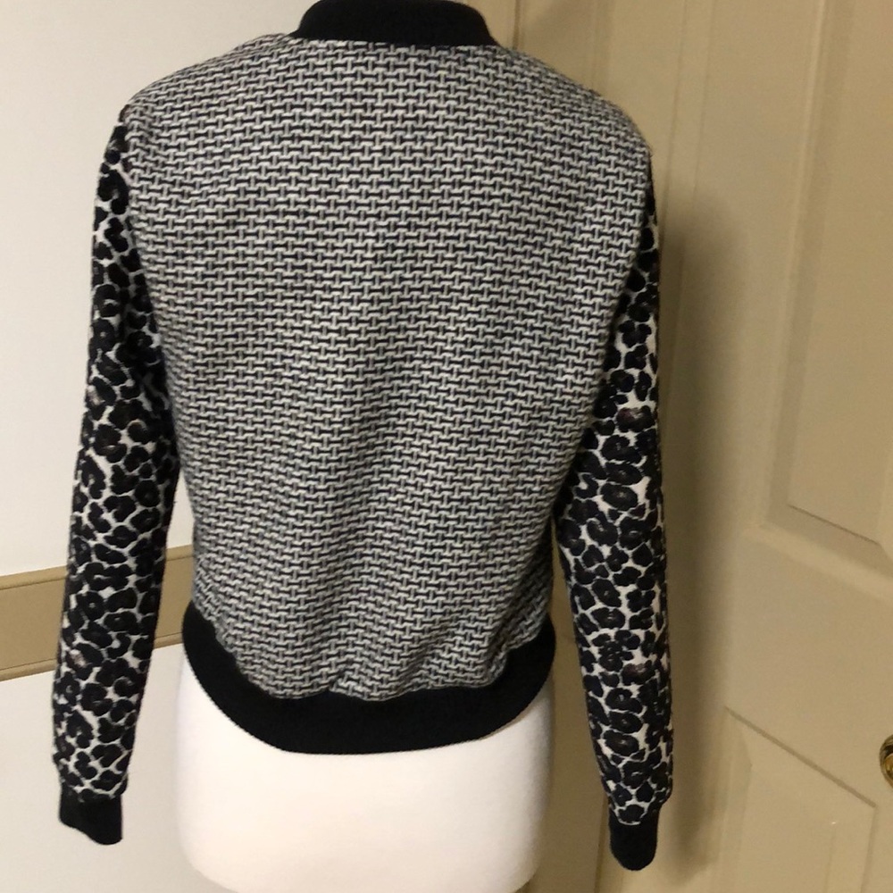 Sugar Lips Wool Blend Patterned Baseball Jacket M - image 6